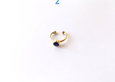 Ear cuff / Blue sapphire