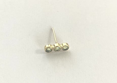 3stone pierce / peridot