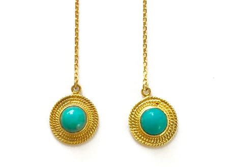 Sun moon pierce / Tourqouise
