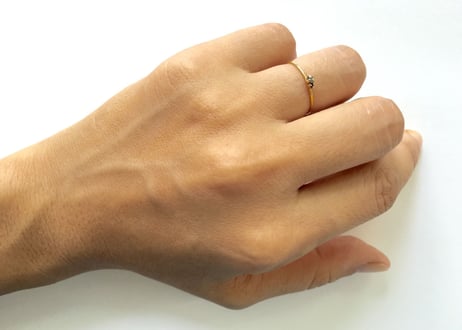 Tiny juicy ring / Black Diamond