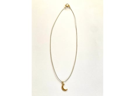 Urban glow code necklace Silver / Star and moon charm