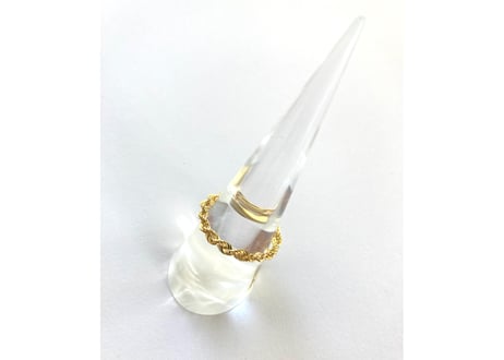 Golden Rope chain Ring