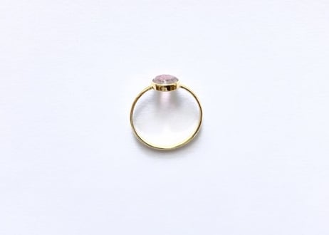 Watermelon tourmaline ring