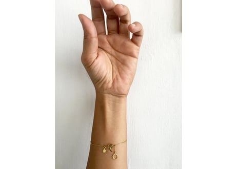 Triangle Bracelate / Garnet