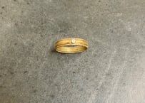 Simple gold rusty ring