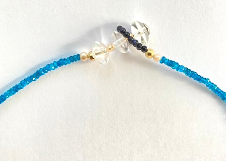 Summer light blue / One kind necklace