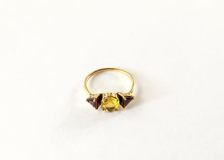 Hexagon and triangle ring