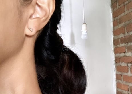Gray is beautiful/ Rough gray diamond pierce