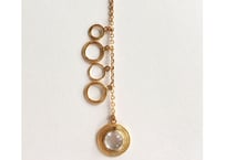 Saturn 1stone bracelate/ clear moonstone
