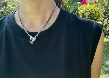 Rainbow jazz / One kind necklace