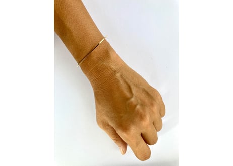 Gold plain bangle