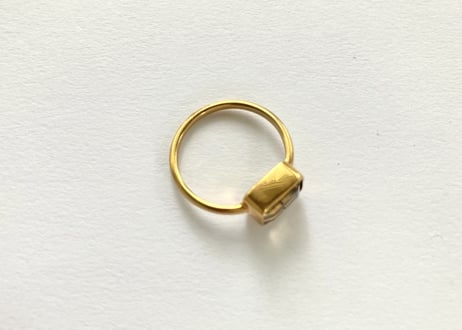 Citrine square Ring