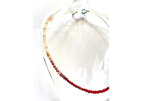 Passion red / One kind necklace