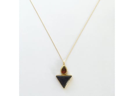 Triangle and tear drop pendant
