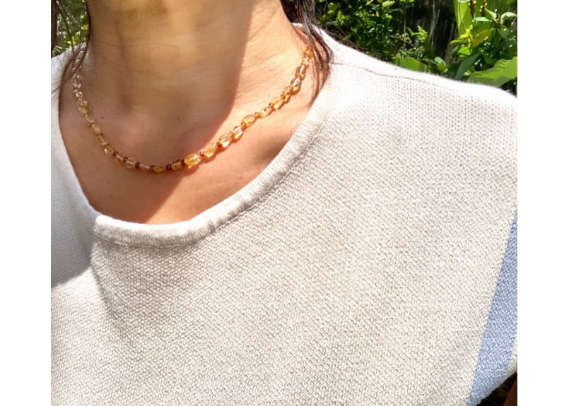 Sunset brown / One kind necklace | Ambiencejewelry