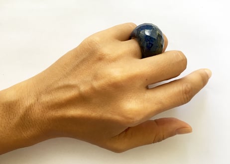 Hand cut One of a kind Ring / Lapis Lazulih