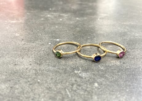 1stone ring / Thin