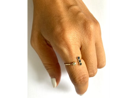 Moon on the planet ring
