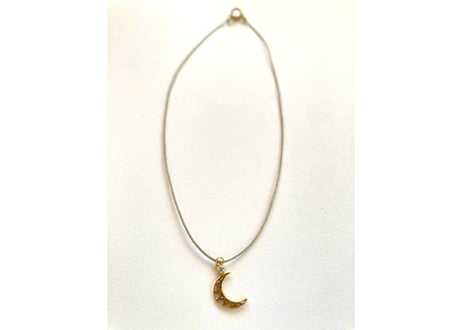 Urban glow code necklace Silver / Star and moon charm