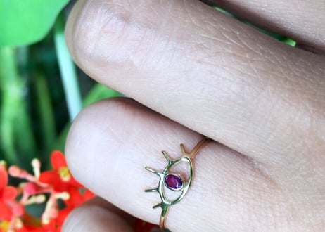 Open your eye Ring / Ruby
