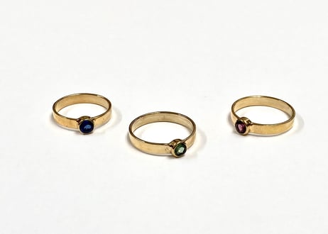 1stone ring / Thick