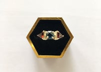 Blue Hexagon Ring
