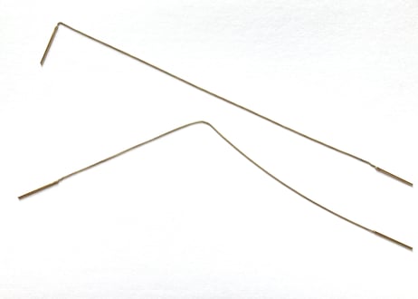 Gold Chain swinging pierced earring / long