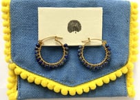 Hoppy hoop earring / Lapis Lazulih