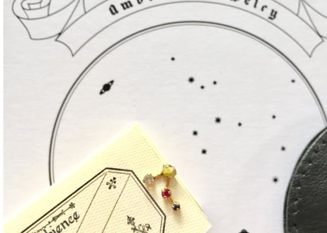 Zodiac 4stones pierce