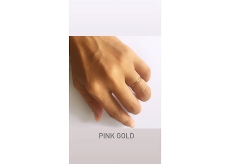 Hand engrave thin18ct Ring / open order for your size