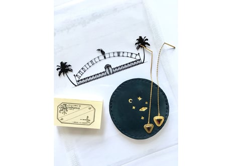 January birthstone / Garnet / triangle pierce