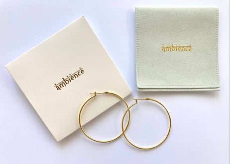 Golden hoop / circle large