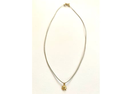 Urban glow code necklace Silver / Star and moon charm