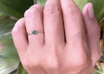 Emerald stardust Ring