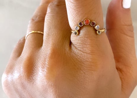 Rainbow Ring / Red