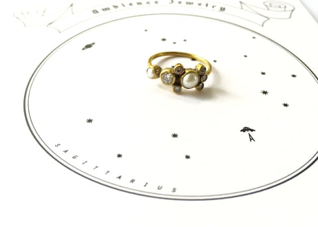 Cloudy crystal/ ring