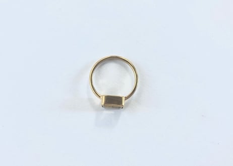 Citrine square Ring