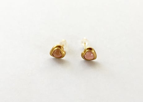 Open your heart Pierce / Rhodocrocite pink