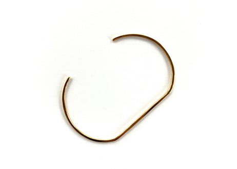 Gold plain bangle