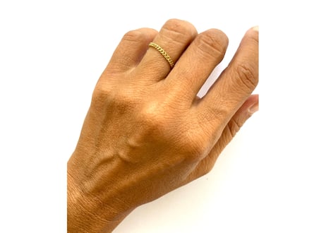 Golden Flat chain Ring