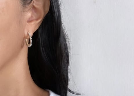 Rough Diamond hoops S