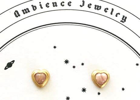 Open your heart Pierce / Rhodocrocite pink