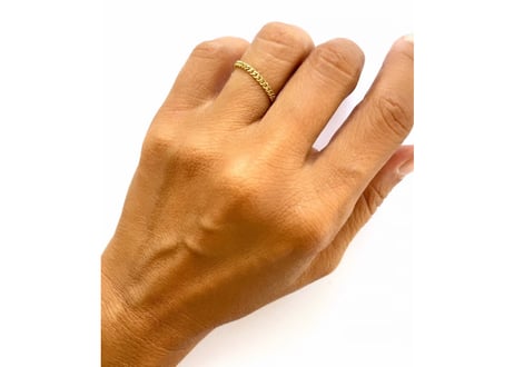 Golden Flat chain Ring