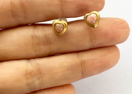 Open your heart Pierce / Rhodocrocite pink