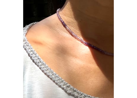 Shades of Purple/ one kind necklace