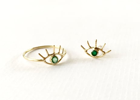 Open your eye pierce / Emerald