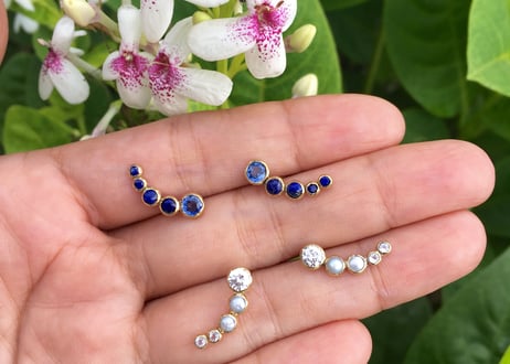 5 Raindrops Pierce / White