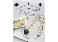 Heart necklace/ Lapis lazulih
