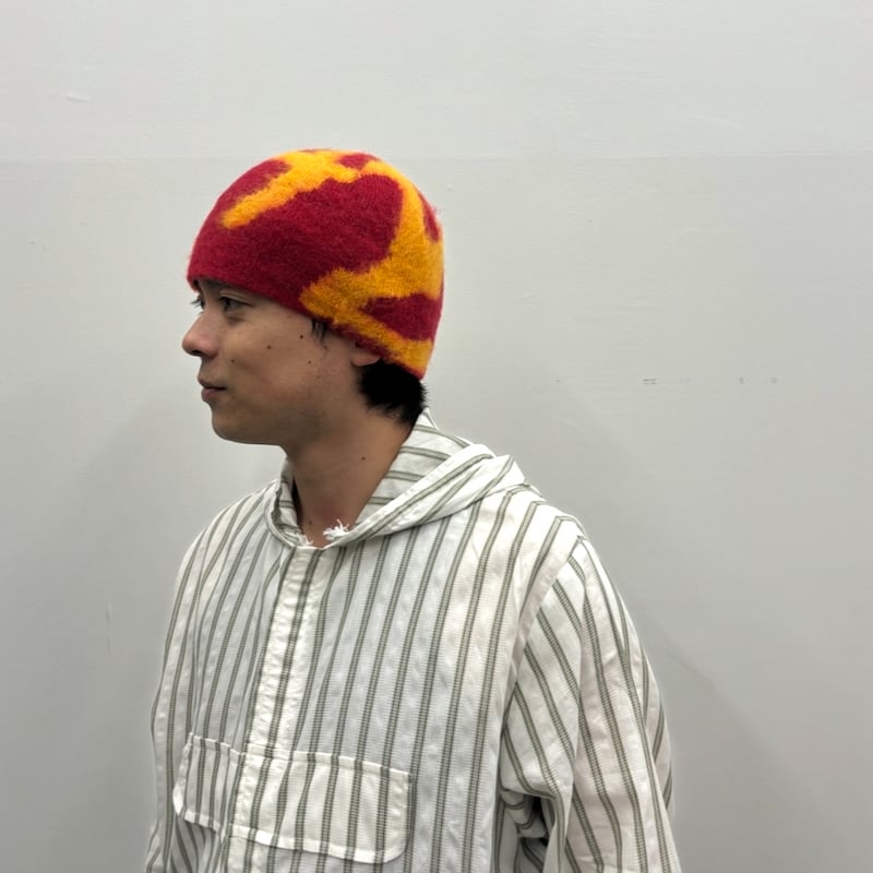 Gramicci MOHAIR BURLY RUNNINGMAN BEANIE BURNT O