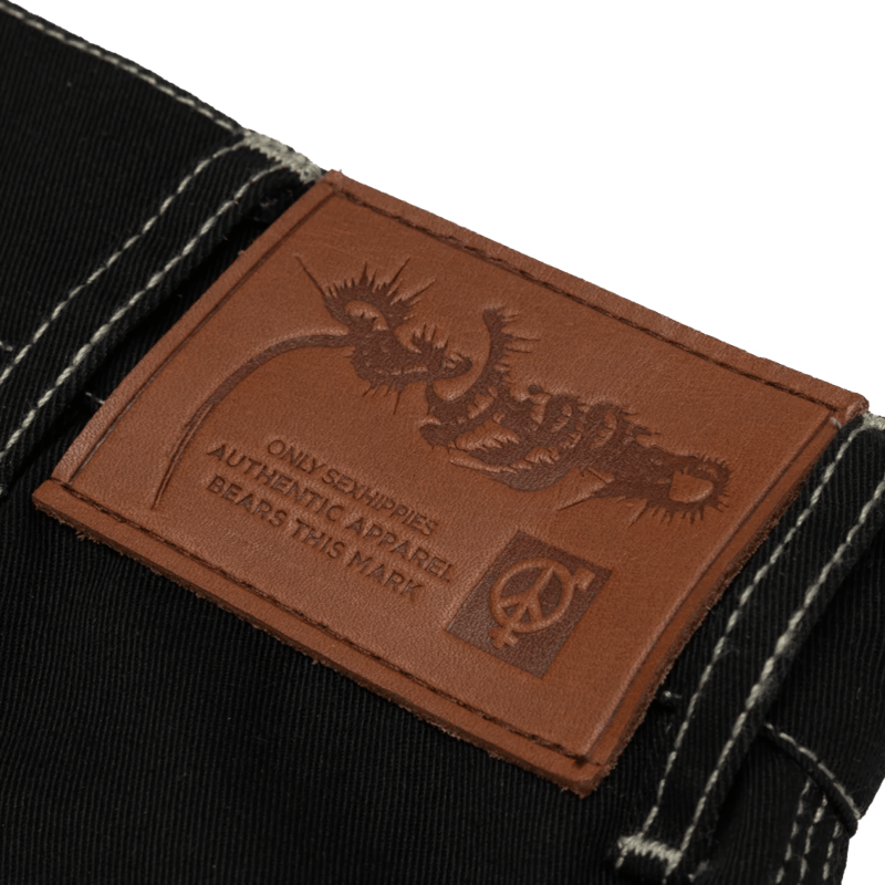 SEXHIPPIES TWILL CARPENTER PANT BLACK/GREY | HOME